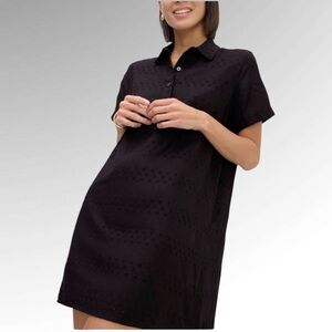 NWT EVERLANE THE LINEN EYELET SHIRTDRESS